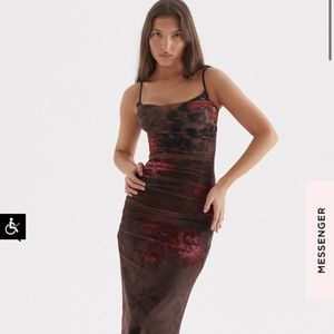 House of CB Nalini Printed Maxi Dress